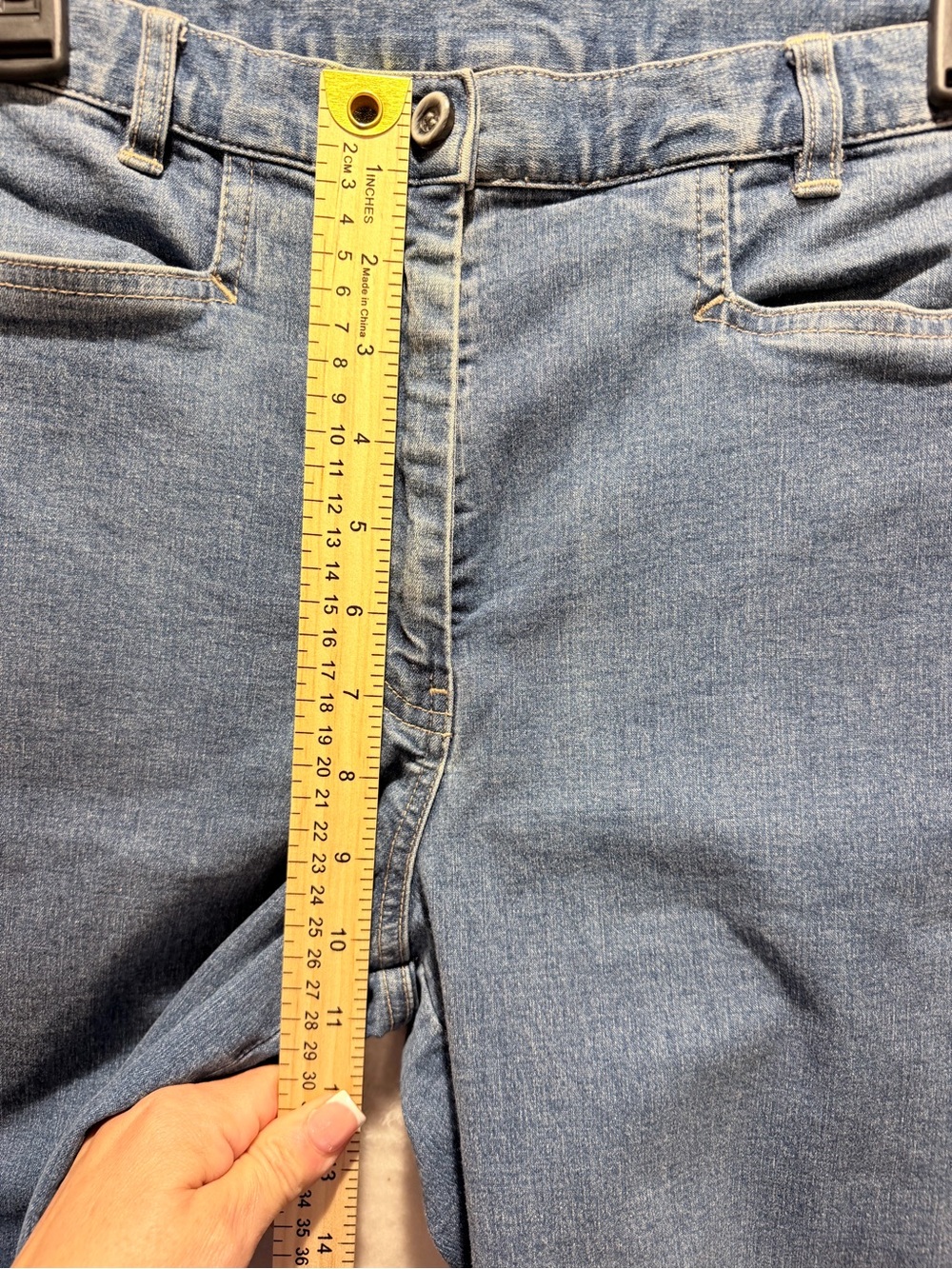 J.Jill Stretch Petite Wide Leg Cropped Jeans 6P Medium Wash Denim - Picture 7 of 11